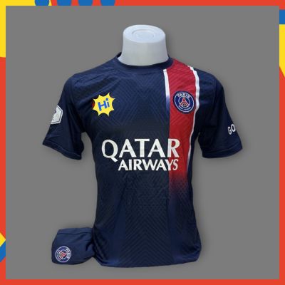 ⚽ ชุดกีฬาฟุตบอล PSG ชุดฤดูกาลใหม่ 2023-2024 (เสื้อ + กางเกง) New ⚽