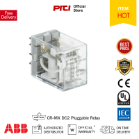 ABB Pluggable Relay ABB ปลั๊กอินรีเลย์แบบใช้งานทั่วไปไม่มี LED แบบไม่มีก้านโยกทดสอบ รุ่น CR-MX DC2 250V 7A Without LED