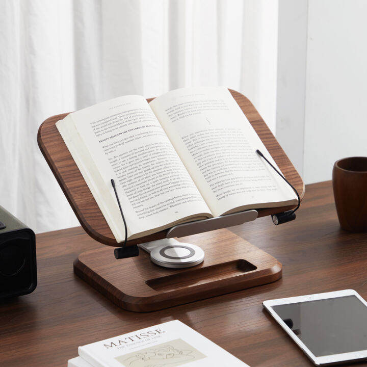 Black Walnut Solid Wood Reading Rack Student Reading Bracket Picture