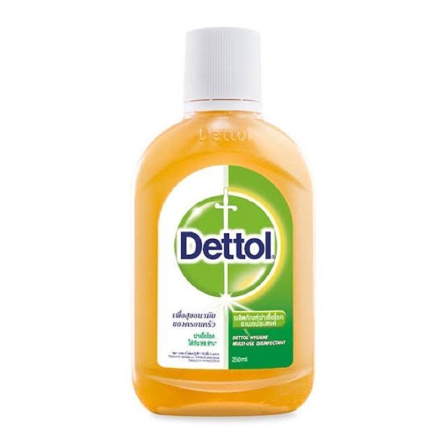 Dettol  เดทตอล ขนาด 250 มล มี alcohol ฆ่าเชื้อ