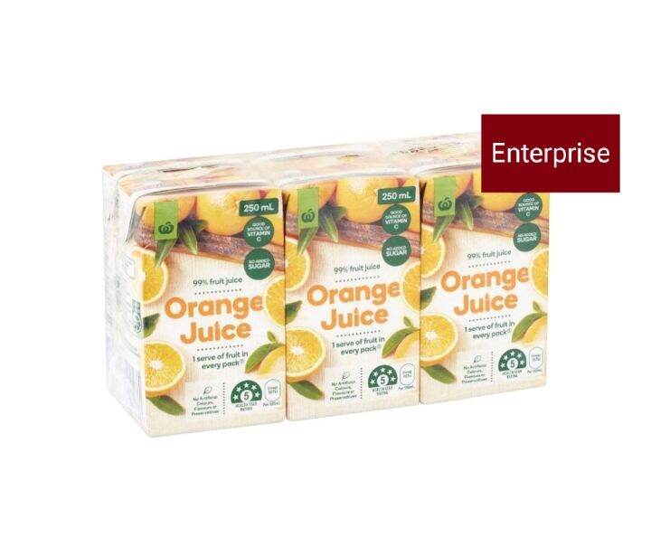 Woolworths Orange Juice 6pcsx250ml Lazada PH