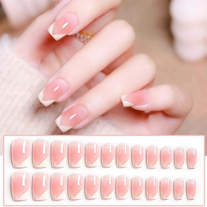 French Manicure Nail Tip With Miss Ana   YouTube