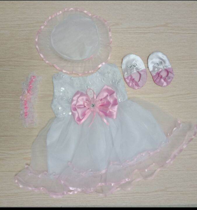 CHRISTENING DRESS/SET OF PANGBINYAG/BABY GIRL 012 MONTHS Lazada PH