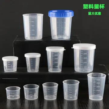 10pcs 15ml/30ml Transparent Clear Plastic Double-scale Medicine Measuring  Cup