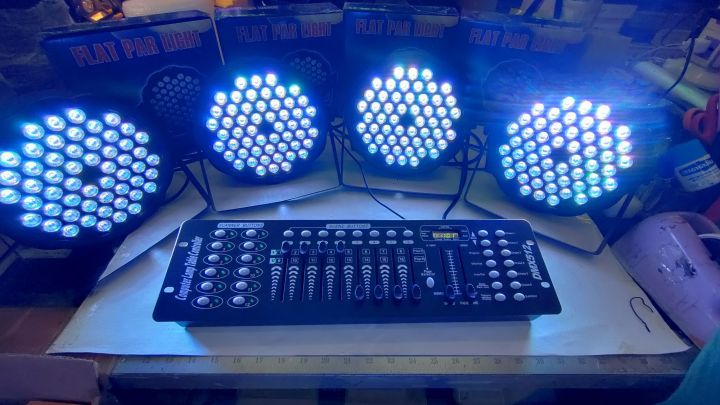 led-par54l-set-4-dmx512-240-ชุดไฟเวทีำฟพาร์54l-3in1-rgb-พร้อมบอร์ดคอนโทรลdmx-สายลิ้ง1ม-4เส้น-ไฟเวที-ไฟเทค-ไฟติดตั้งผับ-แบบชุดพร้อมใช้งาน-มีให้กดเลือกบอร์ดคอนโทรล