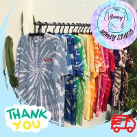 เสื้อยืด USA Size S-2XL เสื้อสีฟอก สีไม่ตก ร้านขอคละลายให้น้า ? TIE DYE SHIRT? (ตารางไซส์รูปสุดท้าย)