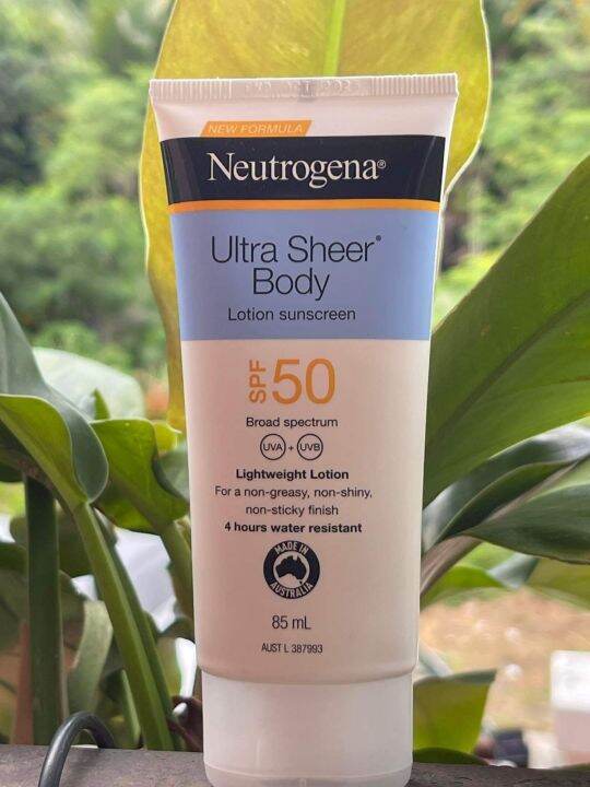 Neutrogena Ultra Sheer Body Lotion Sunscreen SPF 50 85ml IMPORTED FROM AUSTRALIA Lazada PH