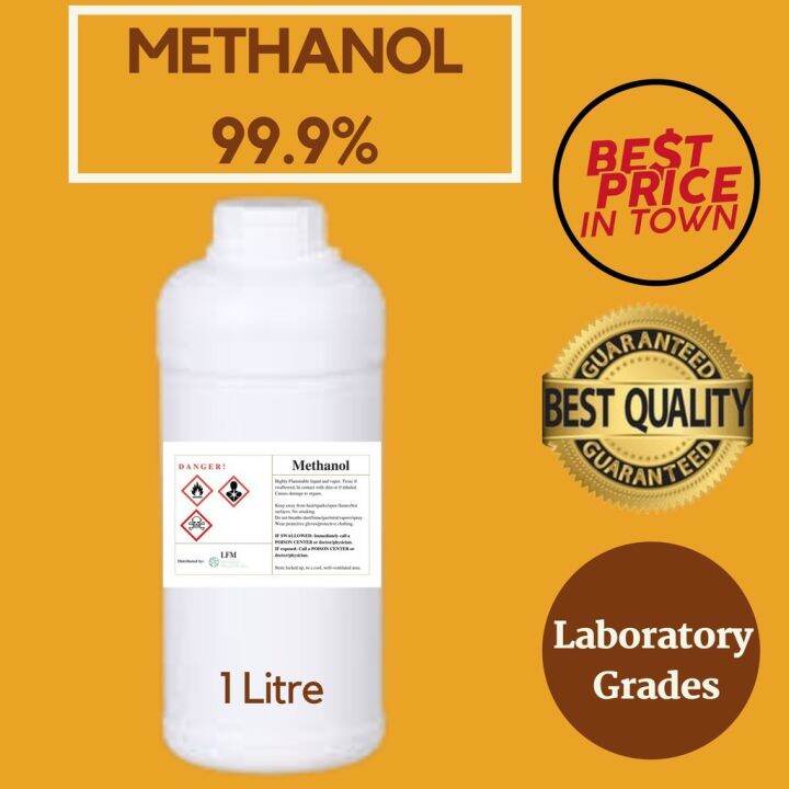 Methanol 99.9 / Methyl Alcohol（CH3OH) / Wood Alcohol / 甲醇 Laboratory Grades 1 LITRE READY