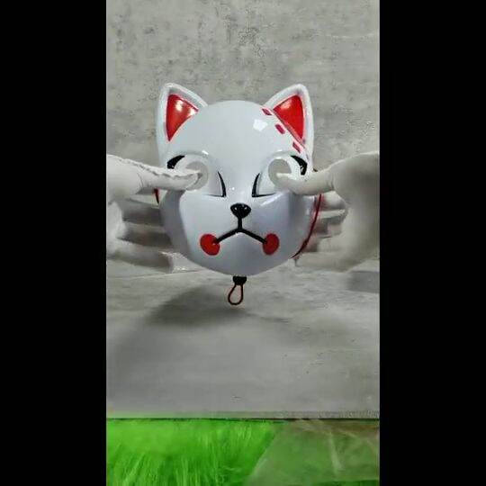 Kitsune Mask Demon Slayer Mask Anime Topeng Kucing Cosplay Topeng