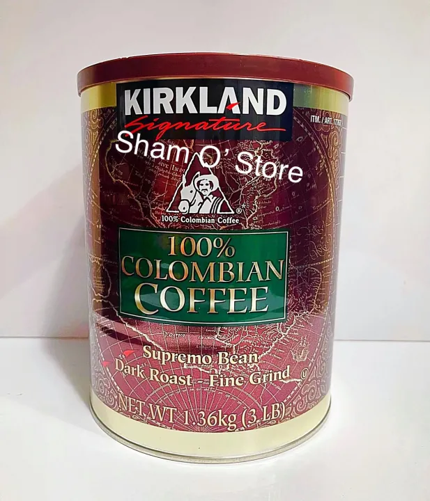 Kirkland Signature Lb Kg Colombian Coffee Supremo Bean Dark