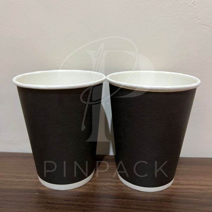 Gelas Kopi Kertas Papercup Hitam 8oz Tebal 210gsm | Paper Cup Hitam 8 ...
