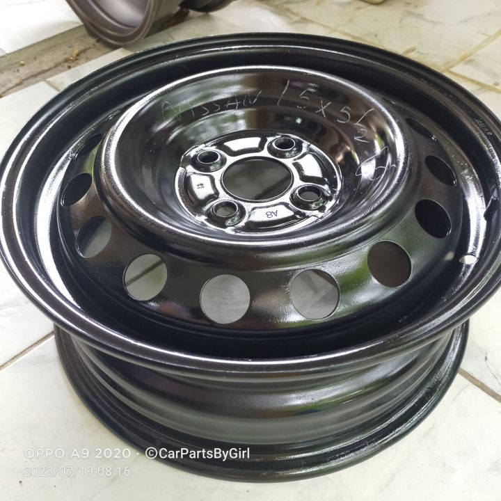 ราคาต่อวง-ล้อกะทะnissan-ขอบ15x5-1-2-ดุม60-1-4รู100-สำหรับalmera-march