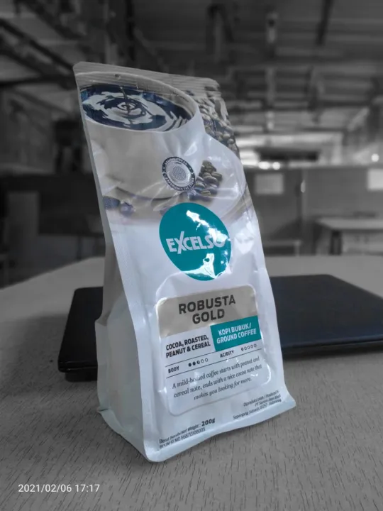 Excelso Coffee Robusta Gold Kopi Bubuk | Lazada Indonesia