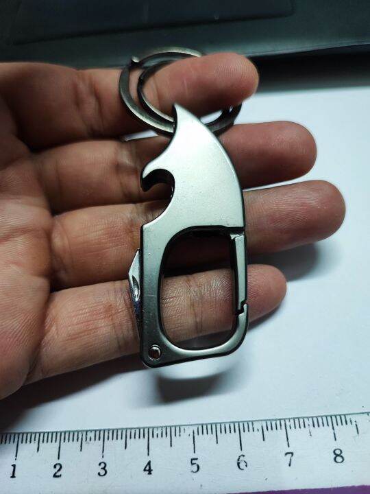 key-chain-พวงกุญแจรถยนต์-3ni1-พวงกุญแจเปิดขวด-มีมีดพับ-อเนกประสงค์-สวยเท่