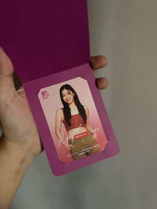 Bench x Itzy Ryujin Fanmeet Photocard Lazada PH