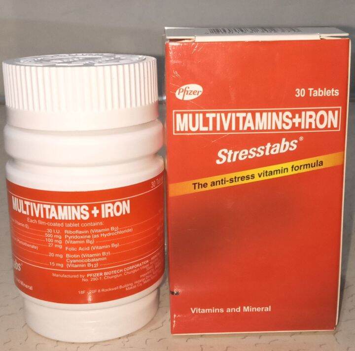 Stresstabs MULTIVITAMINS+IRON 30's ( 1 Bottle ) | Lazada PH