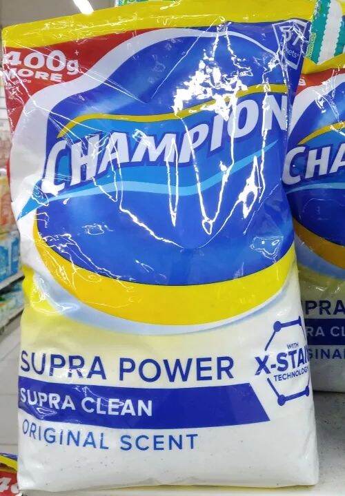 Champion Detergent Powder Supra Clean 2kgs | Lazada PH
