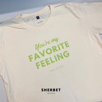 Sherbetteeshop|เสื้อยืดลาย favorite feeling