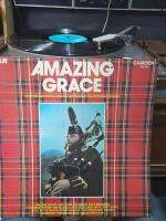 00356  AMAZING GRACE  บรรเลง  THE PIPES AND DRUMS AND MILITARY OF THE SCOTTISH DIVISION   แผ่นเสียง vinyl Lp 33rpm 12"สภาพกำลังฟังได้ดีได้รับการตรวจสอบ