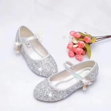 Childrens bridesmaid hot sale shoes silver