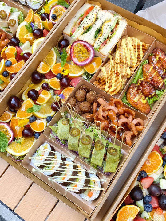 Kraftpaper Light Food Outdoor Camping Picnic Box Afternoon Tea Sandwich