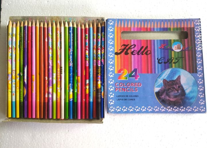 ดินสอสีไม้แท่งยาว 24 สี