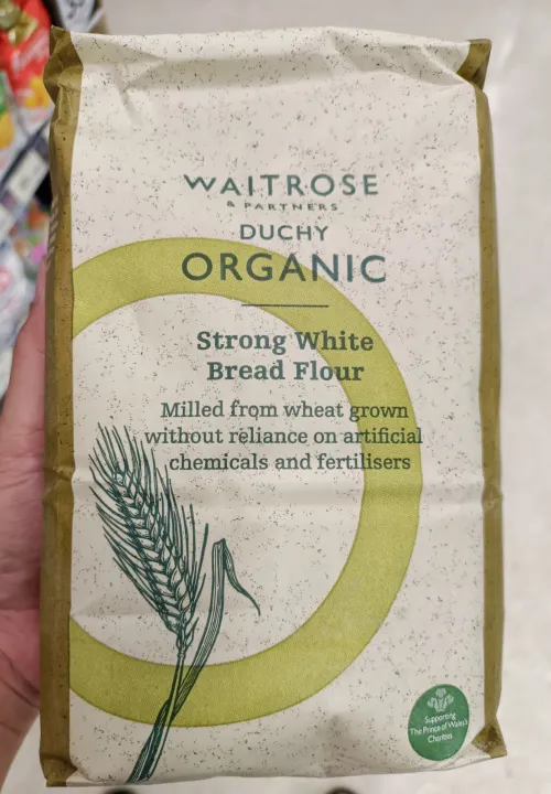 WAITROSE & PARTNERS DUCHY ORGANIC Strong White Bread Flour 1.5 Kg. แป้ง