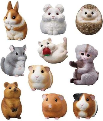 ✨พร้อมส่ง♥️Tenori Friends 5🐰โมเดลสัตว์น่ารัก จากญี่ปุ่น กาชาปอง ของตั้งโชว์ ของขวัญ💝Bandai Animals Model ExoticPet