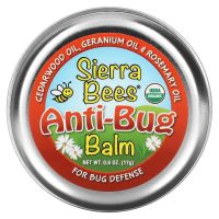 Sierra Bees Anti-Bug Balm, Cedarwood, Geranium &amp; Rosemary Oil, 0.6 oz (17 g)