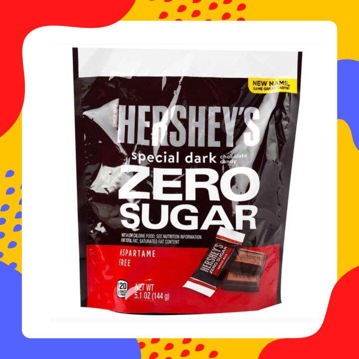 Hershey's Special Dark Chocolate Candy Zero Sugar 144g 