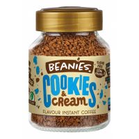 Beanies Flavoured Coffee Instant กลิ่น Cookies &amp; Cream Net:50 g. BBF 01/12/23