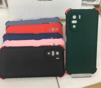 ?พร้อมส่ง?เคสTPU นิ่ม สีพื้นปุ่มสี For Xiaomi Poco F3/Poco f3/POCO F3 เคสกันกระแทก