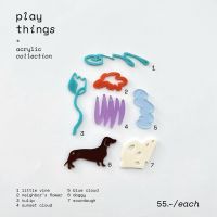 Play things acrylic collection - สำหรับตกแต่งพวงกุญแจ