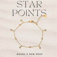 imean.store - Star points bracelet | สร้อยข้อมือดีเทลห้อยจี้กลมเล็กๆ