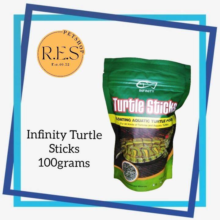 Infinity Turtle Sticks 100 grams floating aquatic turtle food for all