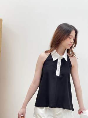 mini jolly top :: dressylismm | เสื้อคอปกแขนกุด