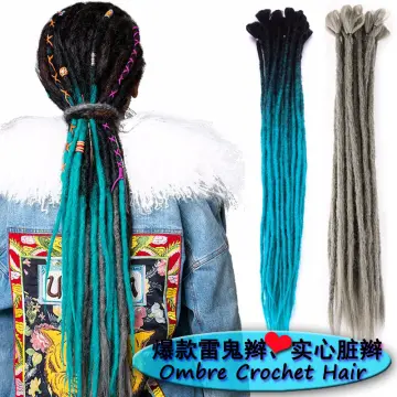 Dreadlocks Hair Extensions, Green Crochet Hair Braid