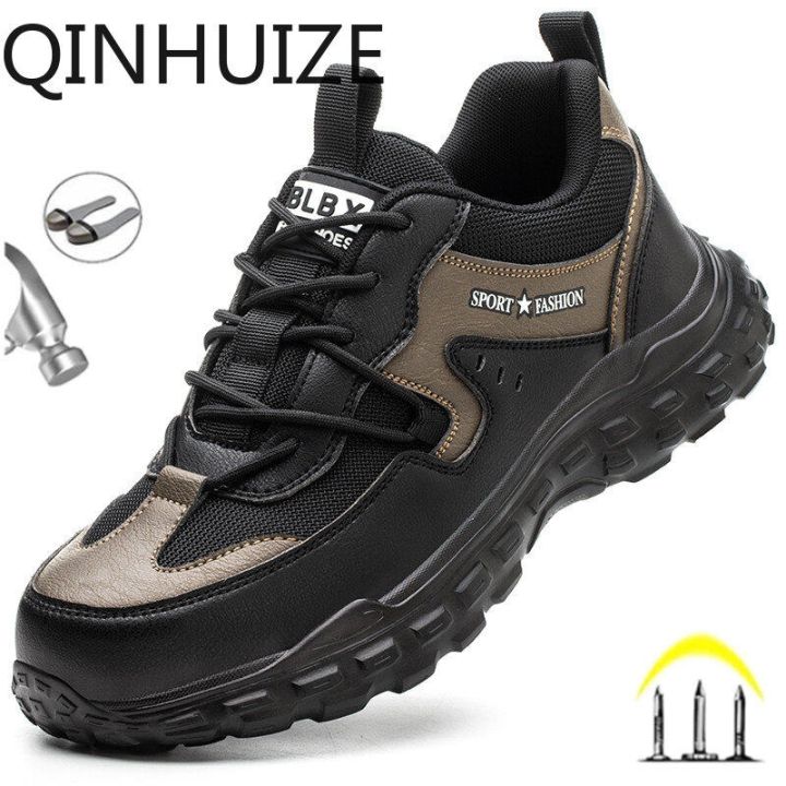 QINHUIZE Safety Shoes for Men, 6KV Insulation, Lightweight, Men's Steel ...