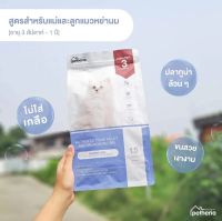 Petheria อาหารแมว 1.5 KG สูตรแม่และลูกแมวหย่านม [ 3 สัปดาห์ - 1ปี]