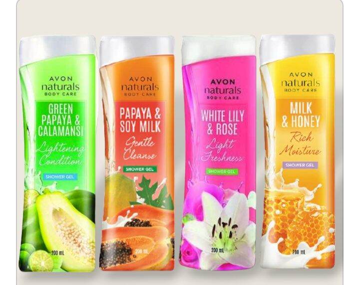 NATURALS Body Care SHOWER GEL 200mL (AVON) Lazada PH