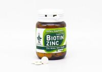 Biotin Zinc คณะเภสัช จุฬา 90 เม็ด ไบโอติน ซิงก์