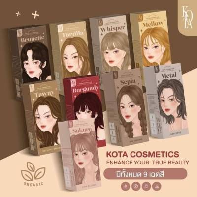 พร้อมส่งครีมย้อมผม ออแกนิค Kota Color cream มี 12 สีให้เลือก