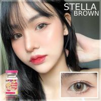 Stella คอนแทคเลนส์ ยี่ห้อ Kitty Kawaii สีตาล มีค่าสายตา