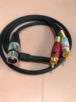 สายy XLRเมีย1-RCA L/R ทำจากสายชีลสเตอริโอ Wireman