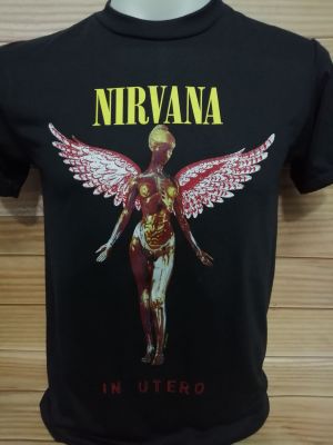 เสื้อวงNirvana​ผ้า​บาง​