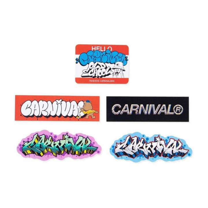 แท้-แยกขายทุกใบ-สติ๊กเกอร์-carnival-logo-sticker