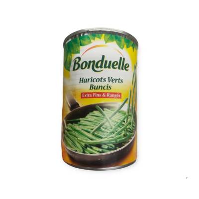 Bonduelle Green Beans ถั่วผัก แฮริคอทใน น้ำเกลือ 400g.