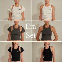 Era set เสื้อยืดแขนสั้น ถอดออกแยกได้เป็นเสื้อกล้าม