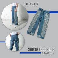 The CRACKER : Concrete Jungle jeans : กางเกงยีนส์ ลายตัด-ต่อ