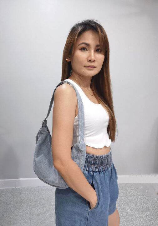 korea style denim women shoulder bag Lazada